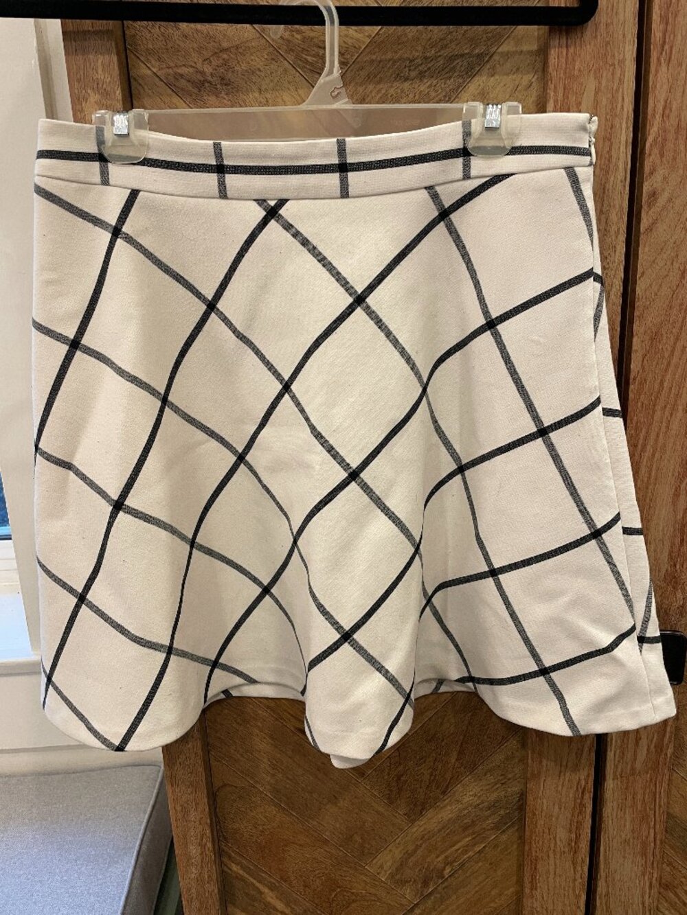 Loft windowpane a-line skirt size 8